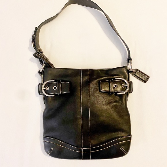 Coach Hobo Black Leather Purse - Picture 7 of 7